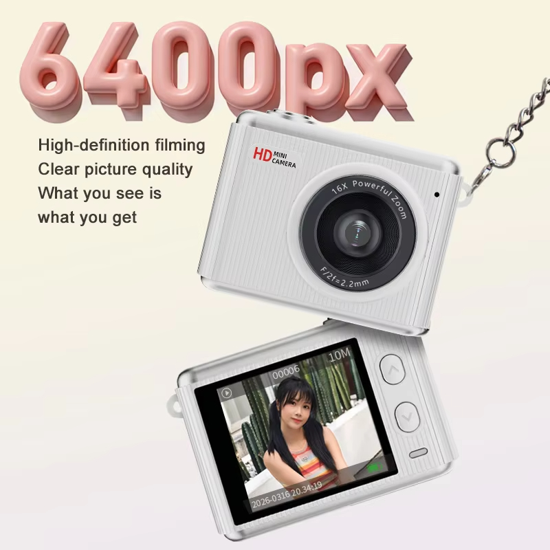 High Pixel Mini Camera Pendant Accessory Toy Shooting And Recording All-in-one Pocket Camera 4k Neck Hanging Thumb Camera