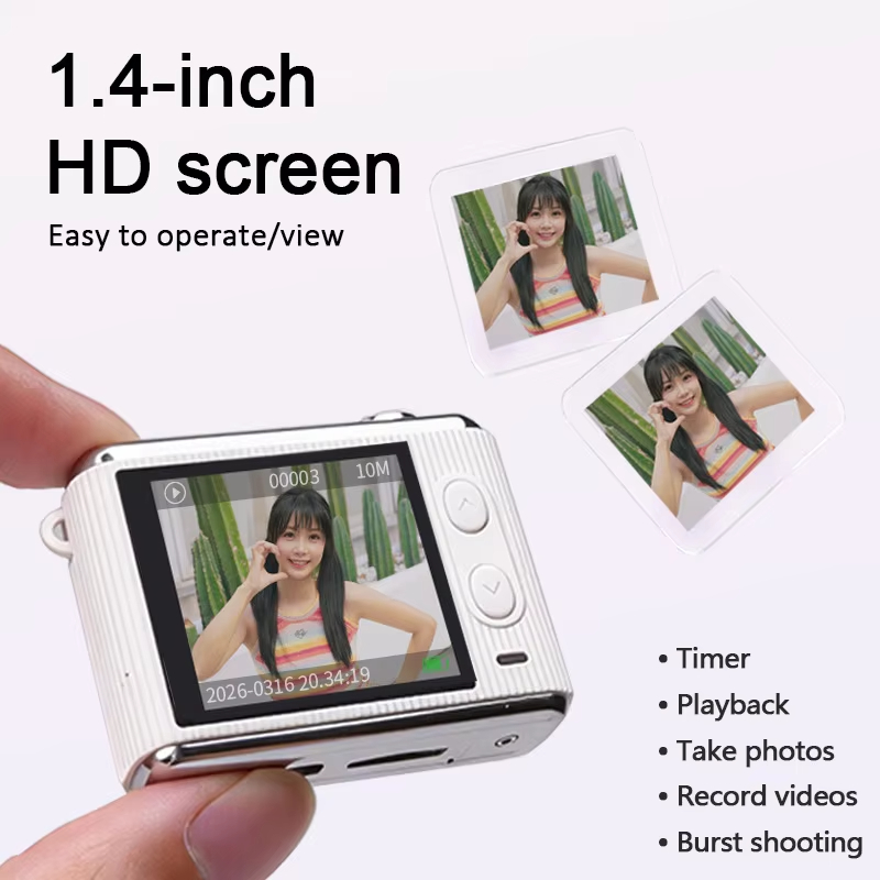 High Pixel Mini Camera Pendant Accessory Toy Shooting And Recording All-in-one Pocket Camera 4k Neck Hanging Thumb Camera