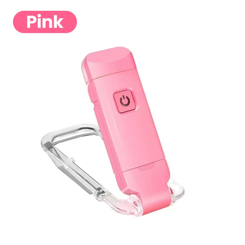 Portable Rechargeable LED Clip On Book Light, 3 Color Dimmable Adjustable Reading Lamp for Bed, Desk, School & Travel