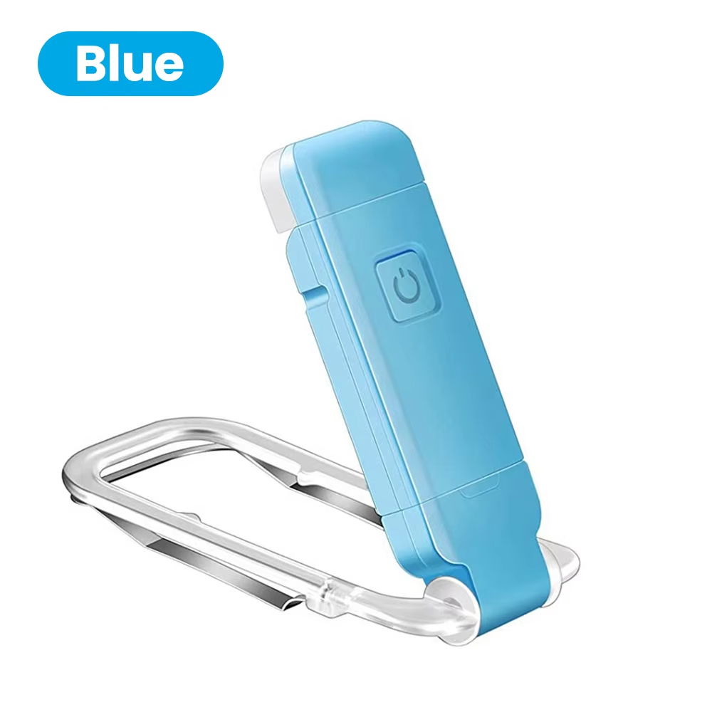 Portable Rechargeable LED Clip On Book Light, 3 Color Dimmable Adjustable Reading Lamp for Bed, Desk, School & Travel