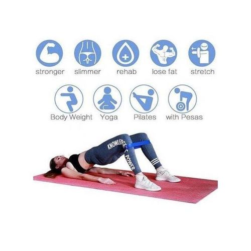 5PCS Resistance Bands Set Yoga Elastic Bands Expander Squat Workout Belt Pilates Crossfit Exercise Fitness Bands Gym Equipment5 Colors YOGA BANDS TRAINING BANDS