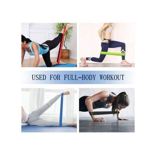 5PCS Resistance Bands Set Yoga Elastic Bands Expander Squat Workout Belt Pilates Crossfit Exercise Fitness Bands Gym Equipment5 Colors YOGA BANDS TRAINING BANDS