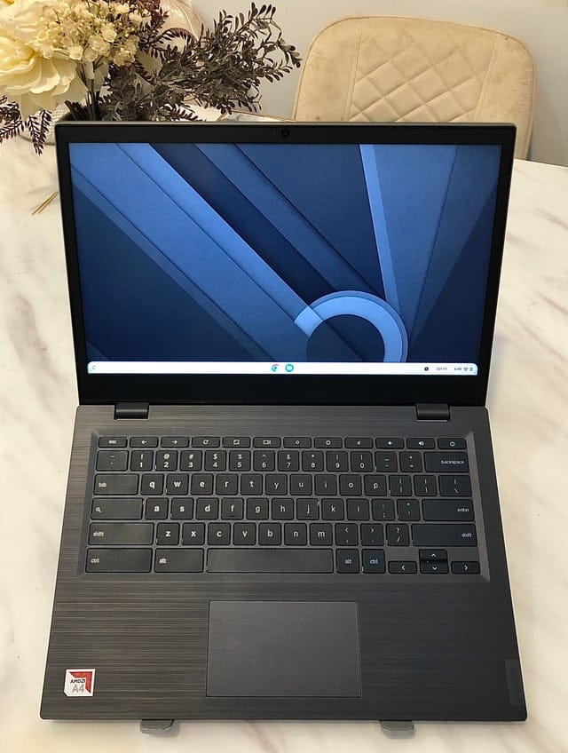 Lenovo Touchscreen Chromebook Laptop 4GB RAM 256GB SSD – Perfect for Online Work, Multitasking, Students & Business + Free Wireless Mouse