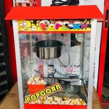🍿 Vintage-Style 🎬Premium Imported Commercial Heavy-Duty Electric Popcorn Maker Machine** 🏮 with **8oz Food-Grade Non-Stick Stainless Steel Hot Oil Popping Kettle**,
