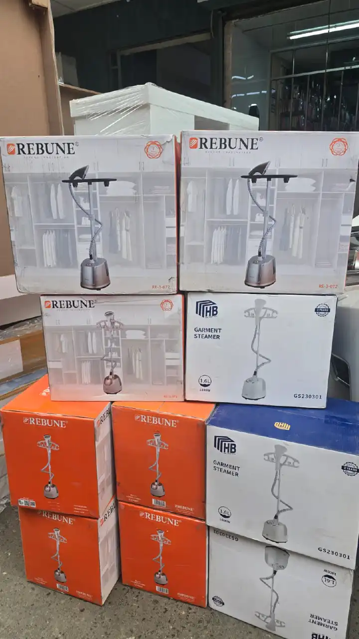 ✨ REBUNE Vertical Standing Fabric & Garment Steamer with Adjustable Telescopic Pole (Model: RE-3-072 / RE-3-071) ✨