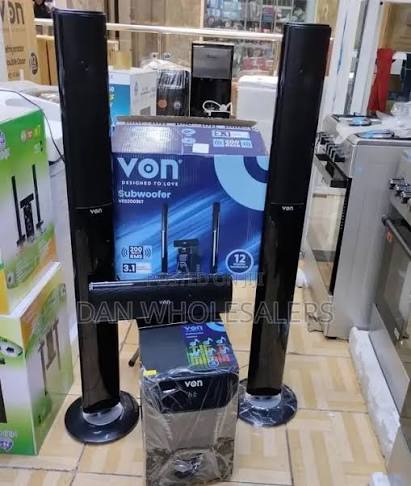✨ VON 3.1 Channel 200W RMS Multimedia Subwoofer woofer System with Bluetooth, Bass Extreme, FM Radio, Dual Tallboy Speakers & Remote Control