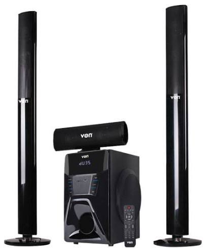 ✨ VON 3.1 Channel 200W RMS Multimedia Subwoofer woofer System with Bluetooth, Bass Extreme, FM Radio, Dual Tallboy Speakers & Remote Control