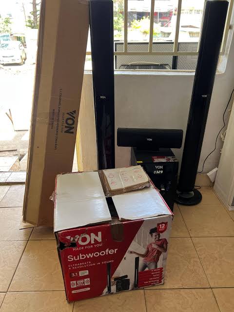 ✨ VON 3.1 Channel 200W RMS Multimedia Subwoofer woofer System with Bluetooth, Bass Extreme, FM Radio, Dual Tallboy Speakers & Remote Control