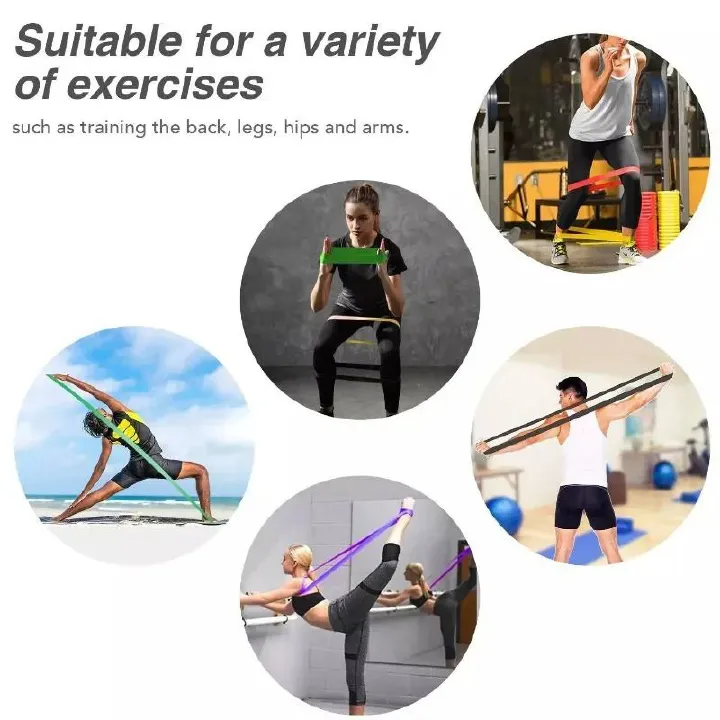 Fitness Resistance Band Boxing Agility Training Workout Gym Equipment Yoga Pilates Accessories Rubber Band Home Gym Shape Body