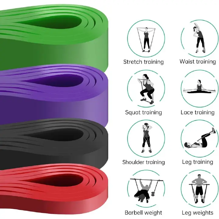 Fitness Resistance Band Boxing Agility Training Workout Gym Equipment Yoga Pilates Accessories Rubber Band Home Gym Shape Body