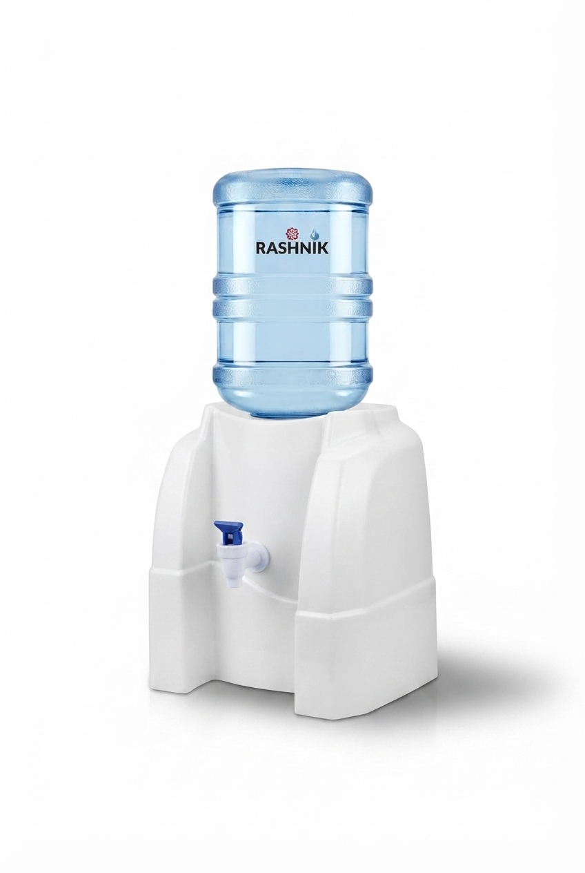 Rashnik Single Tab Table Top Water Dispenser | Model RN-2457 | Kitchen Series | No Electricity | 3L–18L Bottles