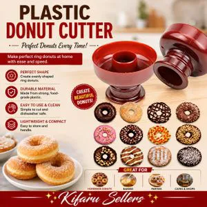 🍩 New In DIY Doughnut Cutter & Shaper Mold Reusable Manual Donut Maker Pastry Ring Cutter Baking Tool for Homemade Doughnuts