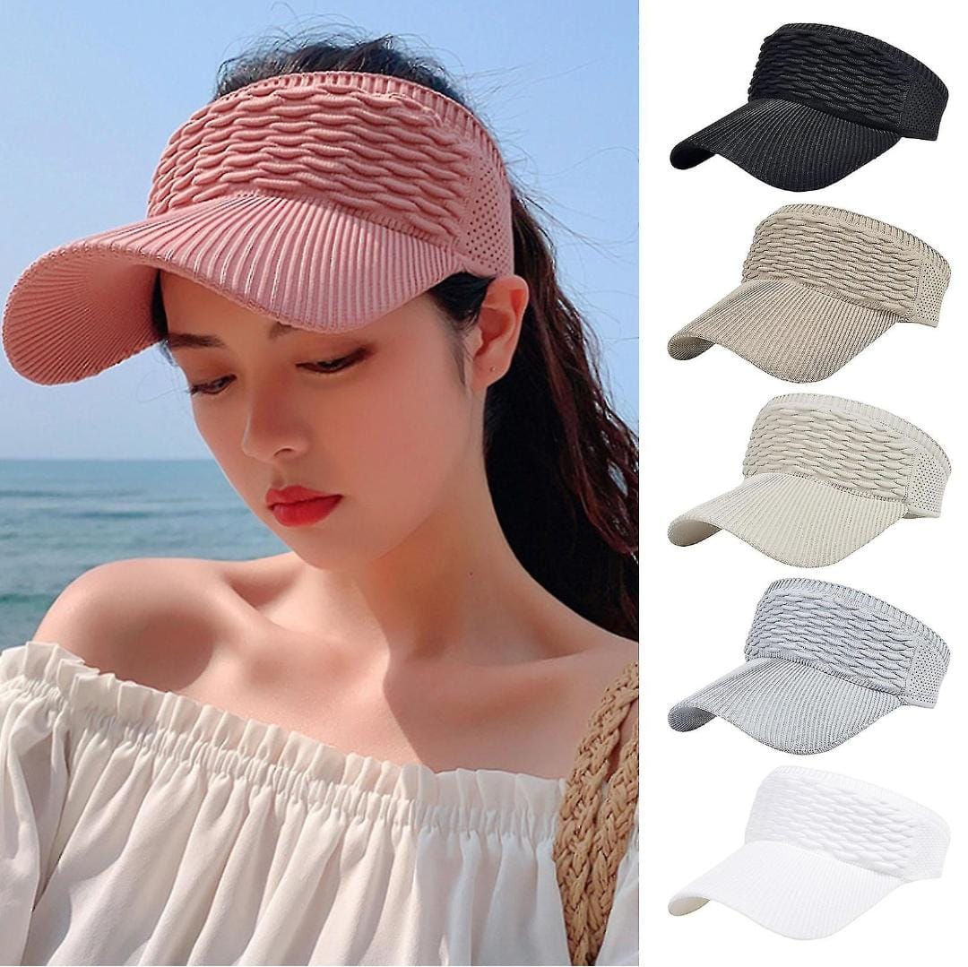 Latest Summer Women's sun hats Breathable sun hat outdoor ladies versatile top less baseball visor empty top hat cap.