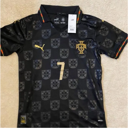 Portugal Special Black Panther Jersey 2025/26 | Collared Edition | Limited Design Football Kit