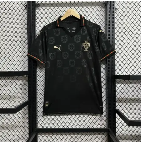 Portugal Special Black Panther Jersey 2025/26 | Collared Edition | Limited Design Football Kit