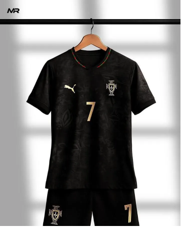 Portugal Special Black Panther Jersey 2025/26 | Collared Edition | Limited Design Football Kit