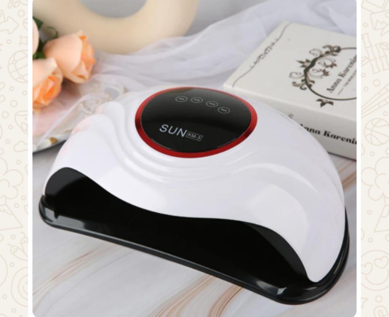 sun 288W 2 in 1 LED UV Nail Curing Lamp 72 LED Professional Nail Dryer for Gel Polish Hard Gel Fast Curing with Smart Sensor Digital Display Double Speed Salon Home Use Manicure Tool
