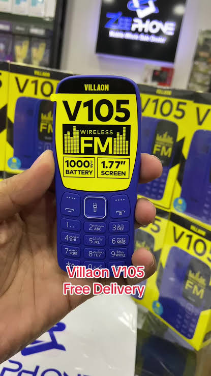 LIMITED DISCOUNT 🔥🔥 VILLAON V105 ,1.77" ,1000mAh , without camera, Dual sim (katululu //kabambe// mulika mwizi//button feature phone