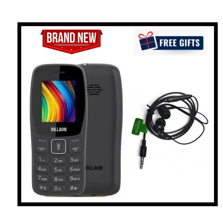 LIMITED DISCOUNT 🔥🔥 VILLAON V105 ,1.77" ,1000mAh , without camera, Dual sim (katululu //kabambe// mulika mwizi//button feature phone