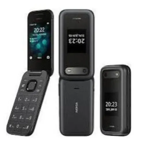 Nokia 2660 Flip Mobile Phone Classic 2.8" IPS LCD SCREEN DISPLAY 128MB +48MB RAM - 4G-Dual SIM- 1450mAh battery capacity Long Battery Life - FEATURE PHONE// KABAMBE