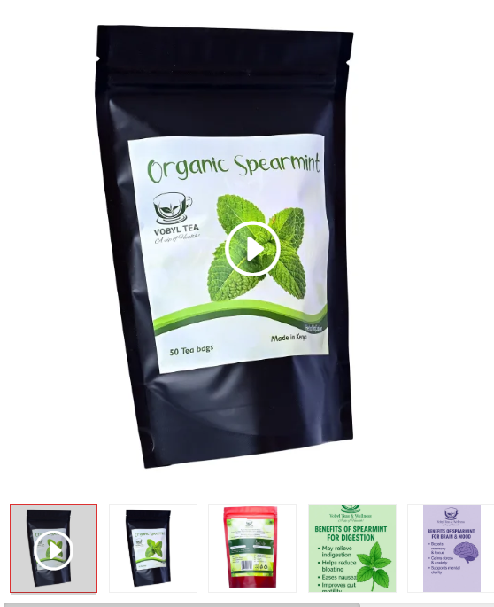 ORGANIC SPEARMINT TEA 50 TEA BAGS(one of the most powerful natural hormone-balancing teas, especially for women with acne, facial hair (hirsutism), PCOS, cystic breakouts, PMS, and bloating.)