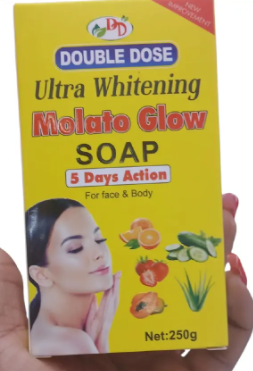 Molato Glow Double Dose Ultra Whitening 5 Days Action Face And Body Soap For Moisturizing, Brightening - clears aches, pigmentations, stretch marks, & sunburn pimples (Check out product variations)