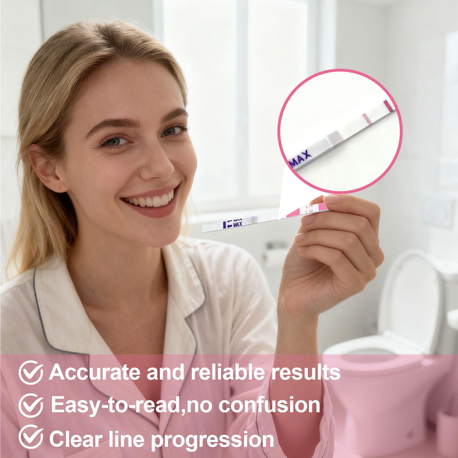 20Pcs Ovulation Test Strips LH Urine Fertility Predictor Kit for Women, Early Pregnancy Ovulation Detection Test, Accurate Fast Result Fertility Monitor Home Self Testing Pregnancy Planning Kit