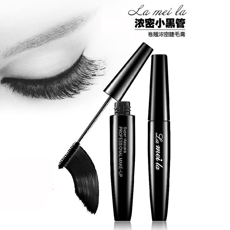 4D Waterproof Mascara Long Lasting Curling Volumizing Lengthening Eyelash Cream Smudge Proof Sweatproof Natural Thick Lash Black Mascara Quick Dry Eye Makeup Cosmetic Beauty Tool For Women