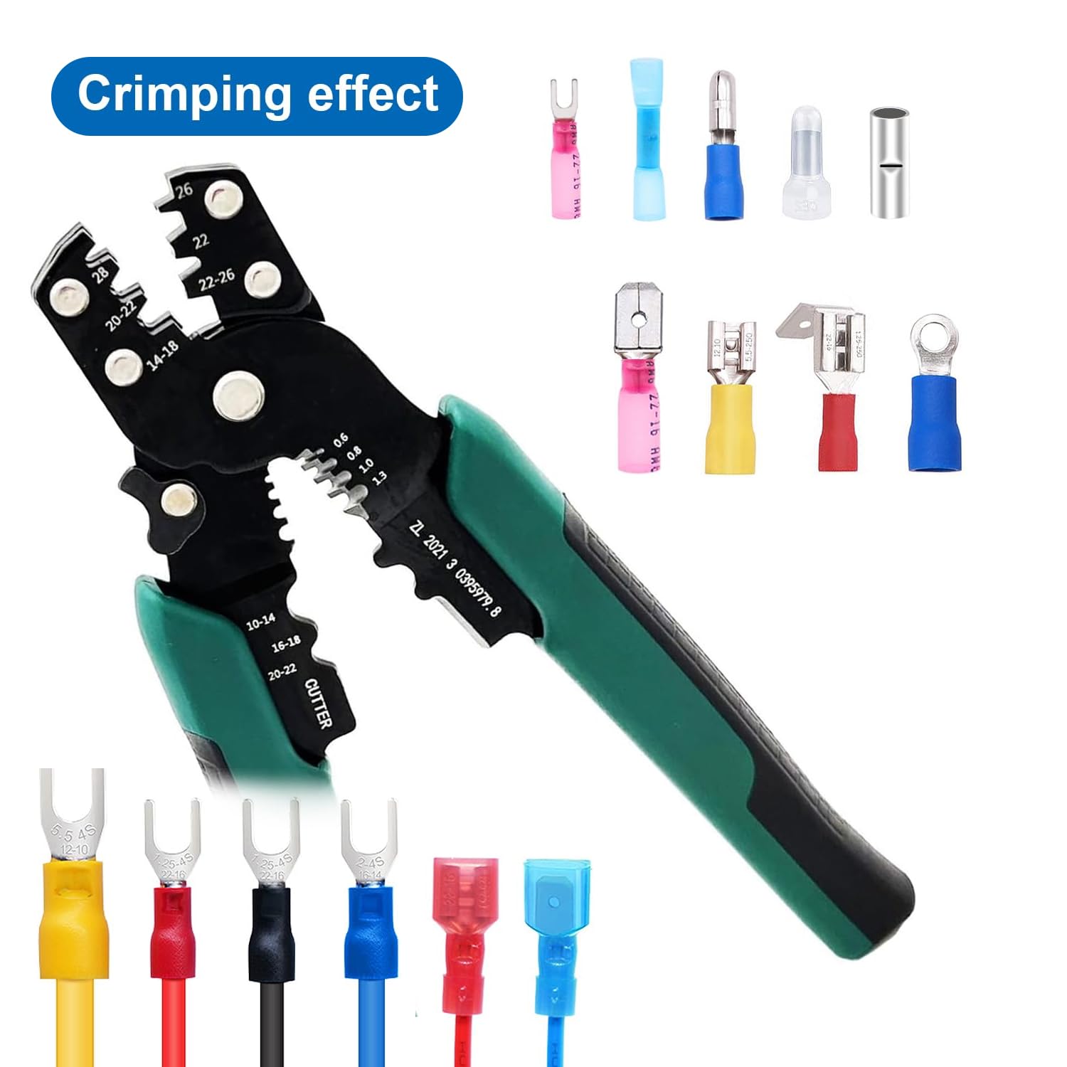 Automatic Wire Stripper 3 in 1 Multifunction Crimping Tool 8 Inch Wire Stripping Tool Cutting Pliers for Electricians Cable Repair Heavy Duty Hand Tool