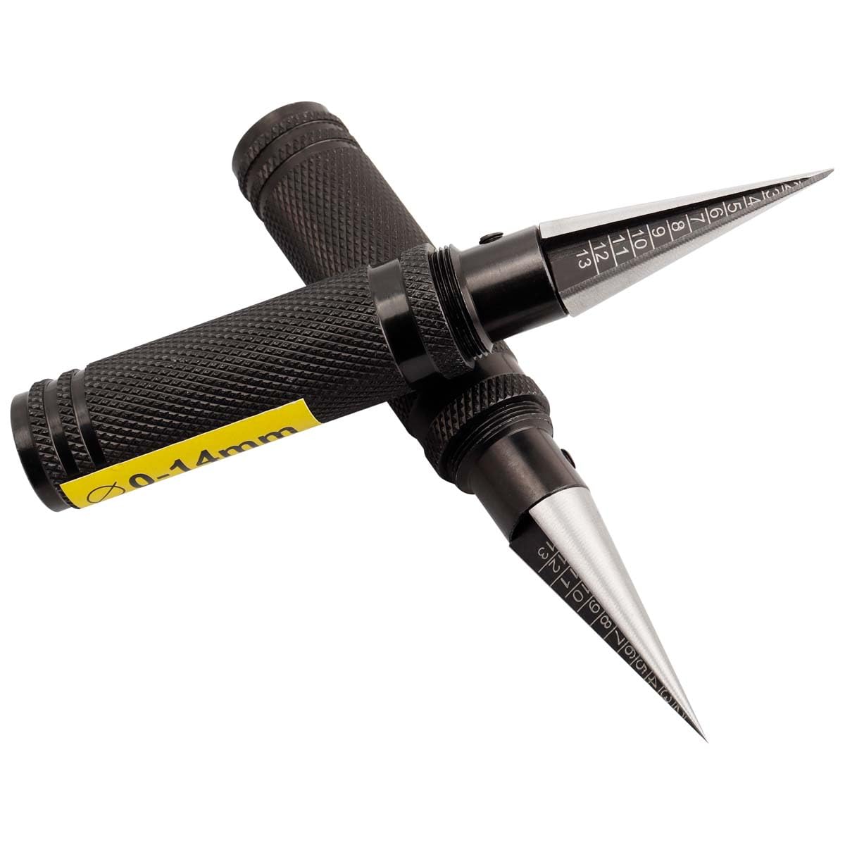 0-14mm RC Body Reamer Hole Punch Tool with Precision Scale Aluminum Expanding Hole Opener for RC Car Shell Plastic Sheet Aircraft Model DIY Drilling Repair Hand Tool Accessories