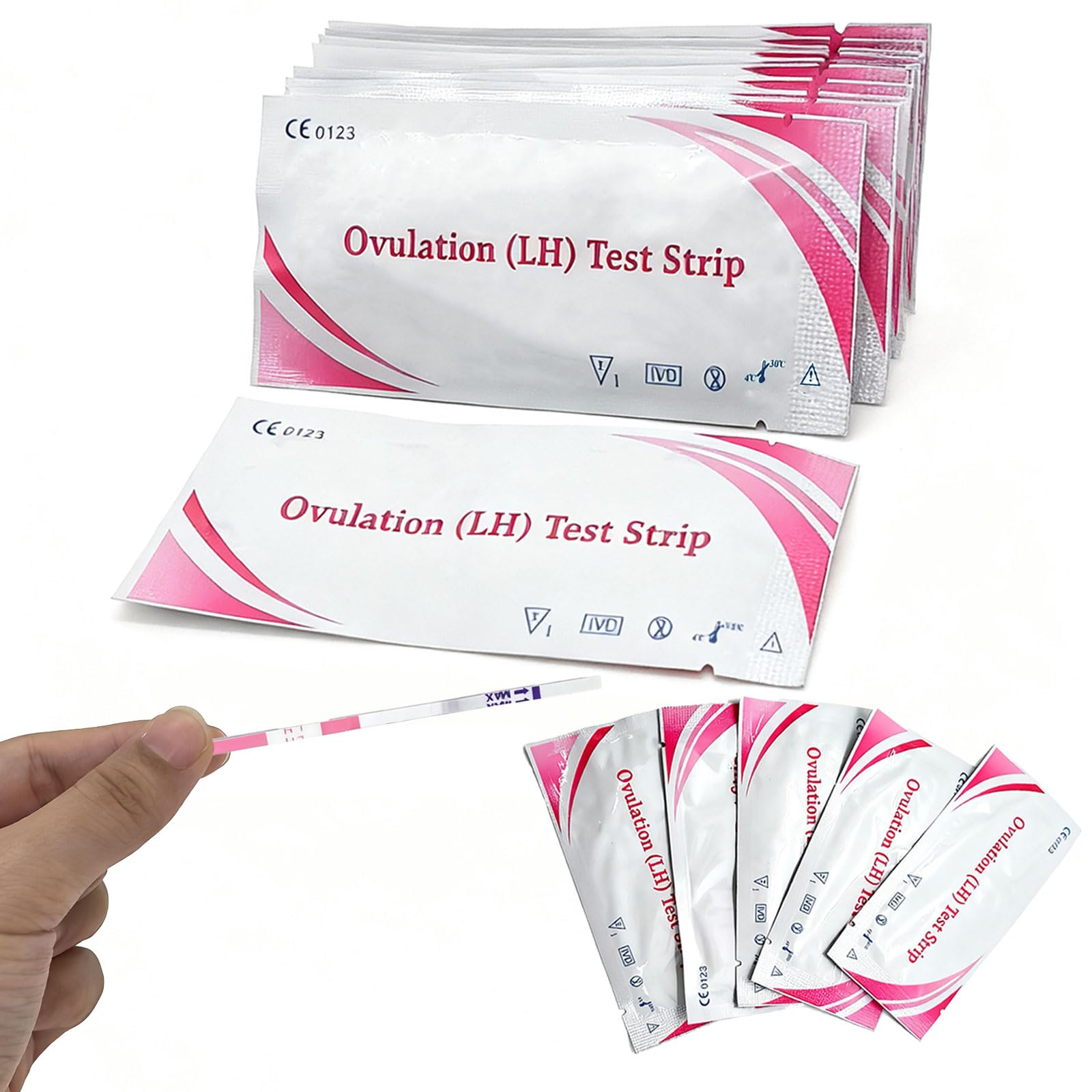20Pcs Ovulation Test Strips LH Urine Fertility Predictor Kit for Women, Early Pregnancy Ovulation Detection Test, Accurate Fast Result Fertility Monitor Home Self Testing Pregnancy Planning Kit