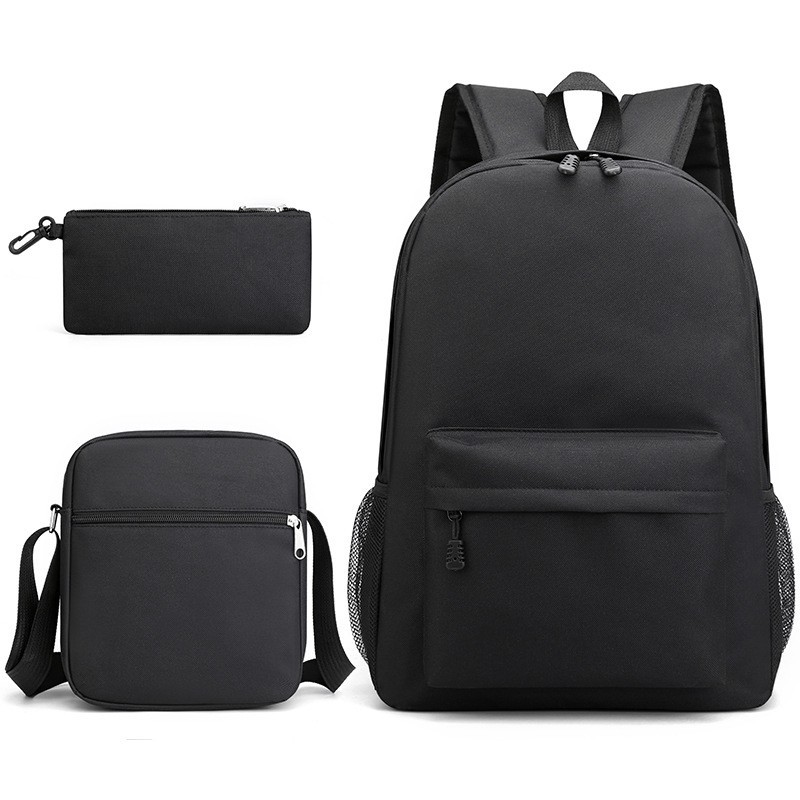 3PCS Galaxy School Backpack Set for Boys and Girls, Large Capacity Student Bookbag with Shoulder Bag and Pencil Case, Lightweight School Bag for Primary, Secondary School, Travel and Daily Use