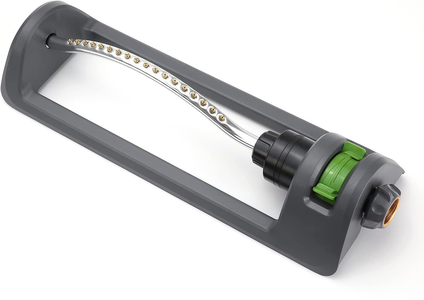 18-Hole Automatic Oscillating Lawn Sprinkler, Adjustable Garden Watering Sprayer for Grass, Flowers, Yard, Farm, Courtyard and Vegetable Garden Irrigation, Easy Outdoor Watering Tool