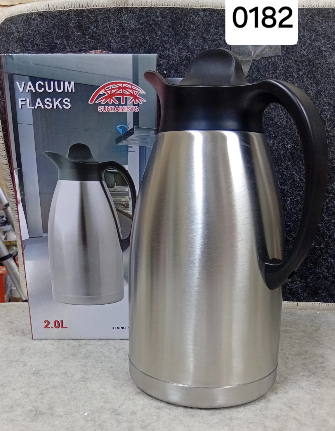 SUNDABEST Stainless Steel Vacuum 3L  Thermal Coffee Pot & Beverage Flask | Long-Lasting Heat Retention for Home, Office & Events