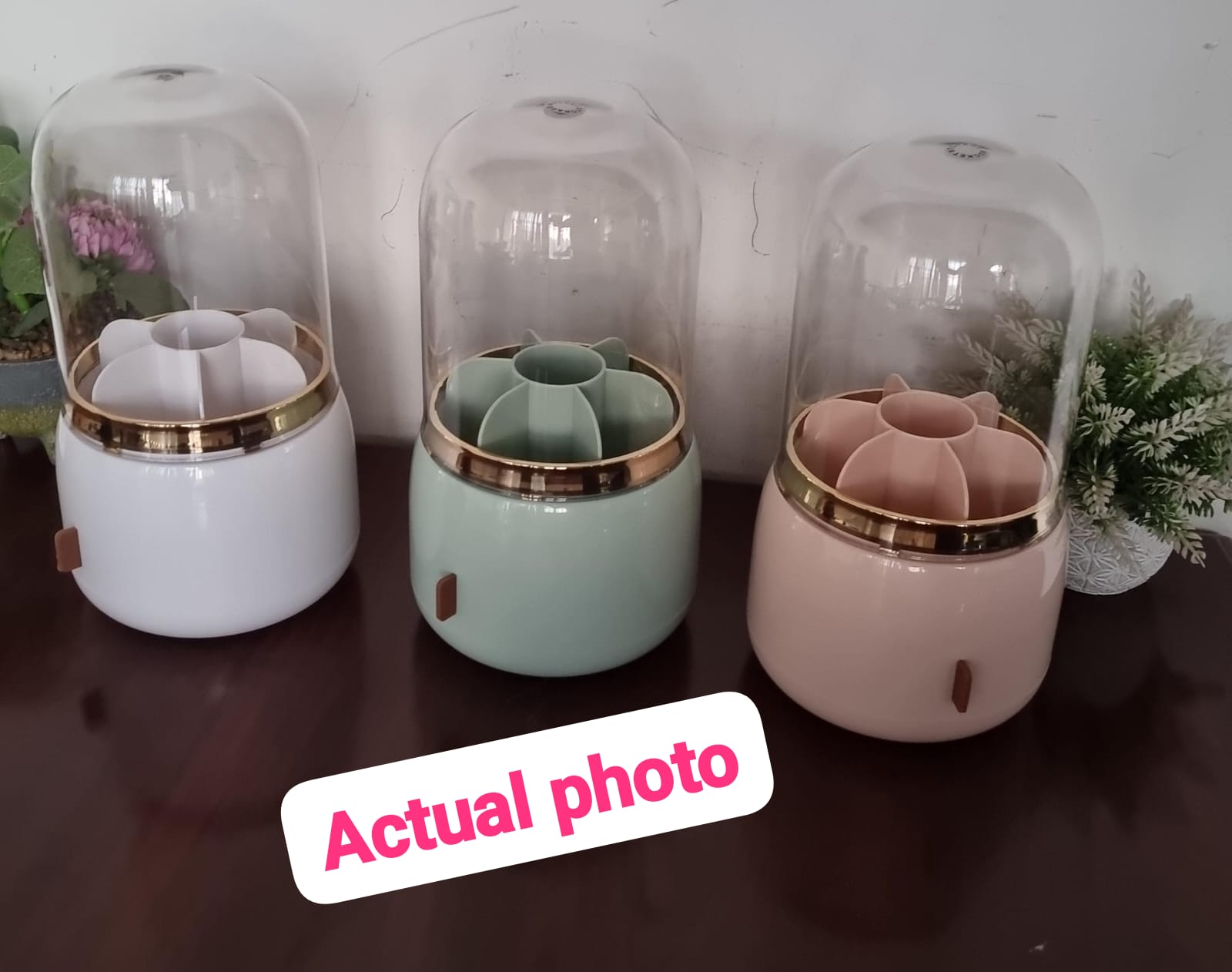 Makeup Brush Organizer Storage Box Rotating Brush Holder for Vanity Multi-functional Pencil Container Decorative Room Decor Aesthetic. Rotary Glam Cosmetic Makeup Brush Organizer bucket