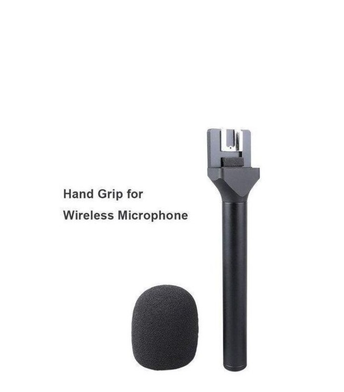 Mic Holder Handheld Stand for Wireless Microphone(Wireless Interview Microphone Adapter Handheld Mount Holder for DJI Mic Stand, Holder for DJI Mic 1/2 / Rode Wireless GO II, for Hollyland Lark M1 /C)