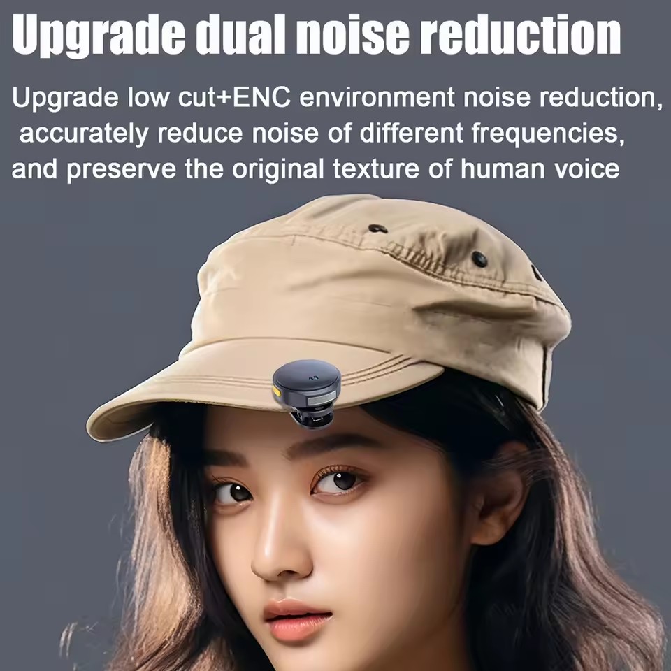 TIMACK Lavalier Microphone 2.4GHz Wireless Microphone Magnetic Suction Microphone with Charging Case for Video Recording Plug and Play
