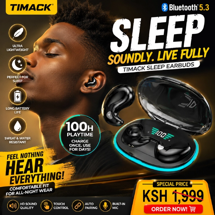 TIMACK X55 Sleeping Earbuds Wireless Mini Headphones For Work TWS Bluetooth Earphone Stereo Hidden Headsets with Mic HD Call Sport Earpods