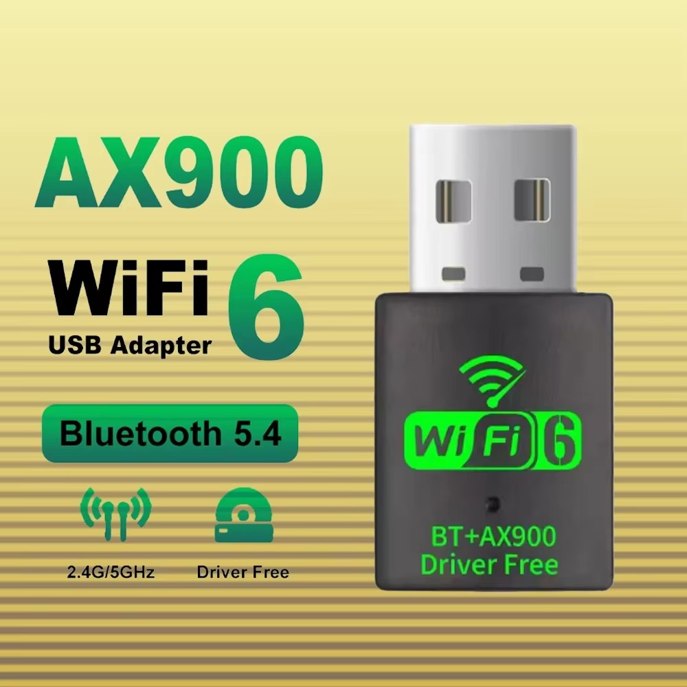 TIMACK 900Mbps USB WiFi Bluetooth 5.4 Adapter 2in1 Dongle Dual Band 2.4G 5GHz USB WiFi 6 Network Wireless Wlan Receiver DRIVER FREE