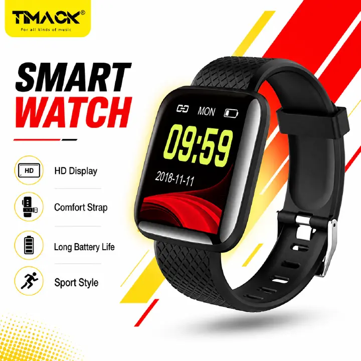 TIMACK Smart Watch Sport Wristband Running Fitness Monitor Track Heart Rate Message Remind Men Smartwatch Woman Clock