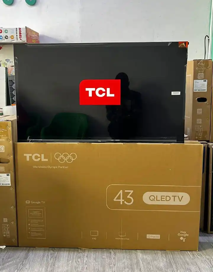 TCL 43S5K 43'' 2K QLED HDR FRAMELESS GOOGLE TV, VOICE ASSISTANT,DOLBY AUDIO( NEW 2026 VERSION)3GB RAM/64GB ROM with metallic bezel-less perfection sleek and premium