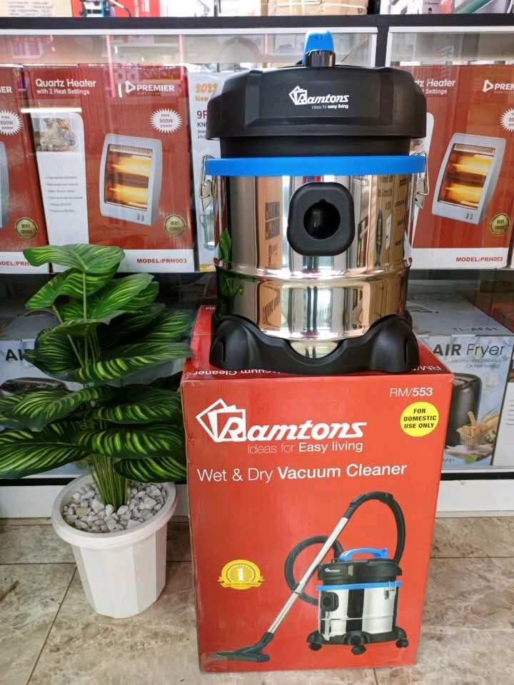 Ramtons RM/553 - 21 Litre Tank Wet And Dry Vacuum Cleaner - Black (1YR WRTY)🌪️ One Machine, Zero Mess: The 1400W Ramtons Wet & Dry Vacuum Powerhouse! ⚡