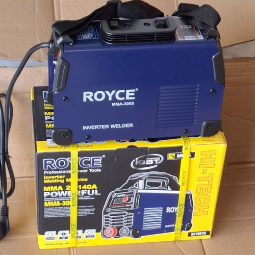 Royce Heavy Duty MMA 300S Inverter Welding MachineRoyce MMA 300S Heavy-Duty Inverter Welding Machine - 20-300A, 220V, IGBT Technology
