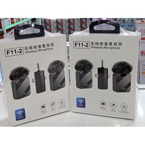 F11-2 Pro Wireless Microphone with Charging Case for iPhone, Android, and Camera – High-Performance Sound for Content Creators and Professionals