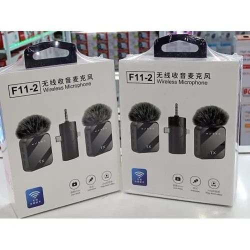 F11-2 Pro Wireless Microphone with Charging Case for iPhone, Android, and Camera – High-Performance Sound for Content Creators and Professionals