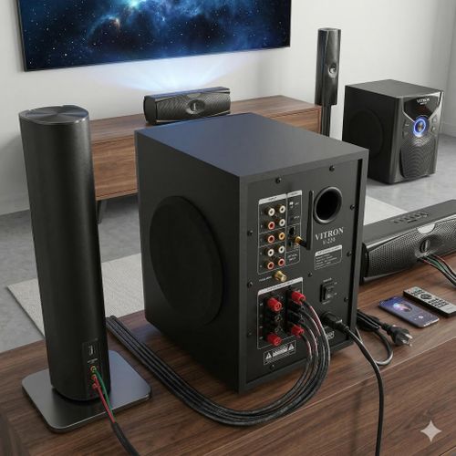 Vitron V636, 3.1CH Multimedia Bluetooth Speaker System - Black (1YR WRTY)Vitron V636 3.1 Inch Theater Multi Media Sub Woofer Speaker System WITH Bluetooth - AD/DC- 10000W(1YR WRTY)