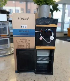 Sonar B7C 3 tap Hot, Normal and Cold top load water dispenser- black(1YR WRTY).High-Efficiency Thermal Engineering: Built with low-noise heating and compressor cooling elements that run quietly