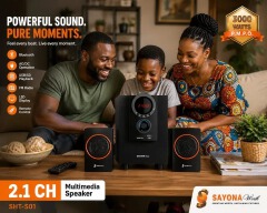 The Sayona (SHT-S01 / SH-501) SHT-S01 2.1CH Subwoofer. Multimedia Speaker System / Subwoofer Sayona HOMETHEATRE Woofer system  .AC/DC  capability  With Bluetooth function and Has FM radio.3000W PMPO (