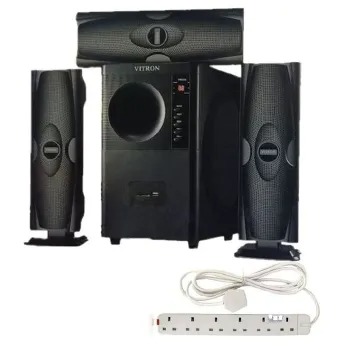 Vitron V-635 3.1CH 10000W HI-FI SUB-WOOFER FM/BT/SD/USB.Vitron V-635 3.1 X-bass Home theatre system with remote control ,DC/AC Input, 10000w pmpo FM/BT/SD/USB WITH FREE GIFT OF EXTENSION