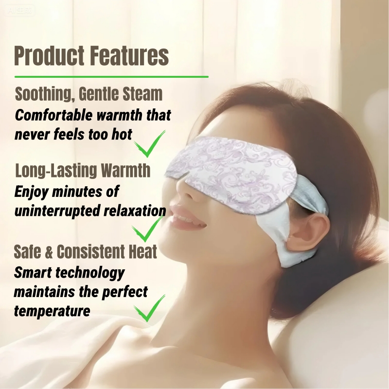 5-in-1 Soothing Steam Warm Compress SPA Eye Mask Household Disposable Hot Compress Eye Patch Student Heating Shading Heating Puffy Eyes & Dark Circles Relief For Dryness, Insomnia Eye Strain Portable